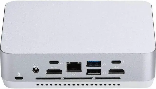 Alt view image 2 of 8 - ASUS NUC 14 Pro+ Full System Mini PC with Intel 14th Gen Core Ultra 9 185H, 32GB DDR5 RAM, 1TB PCIe G4x4 NVMe SSD, Thunderbolt 4, Wi-Fi 6E & Bluetooth 5.3, Win 11 Home, Silver Aluminum Chassis, Toolless Chassis Access, VESA Mount included