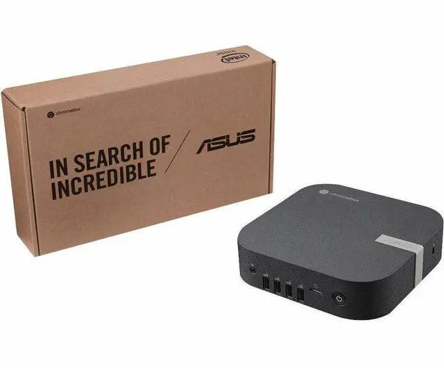 Alt view image 7 of 9 - ASUS Chromebox 5a Mini Desktop PC Intel Celeron 7305 5-Core 4GB 128 GB SSD