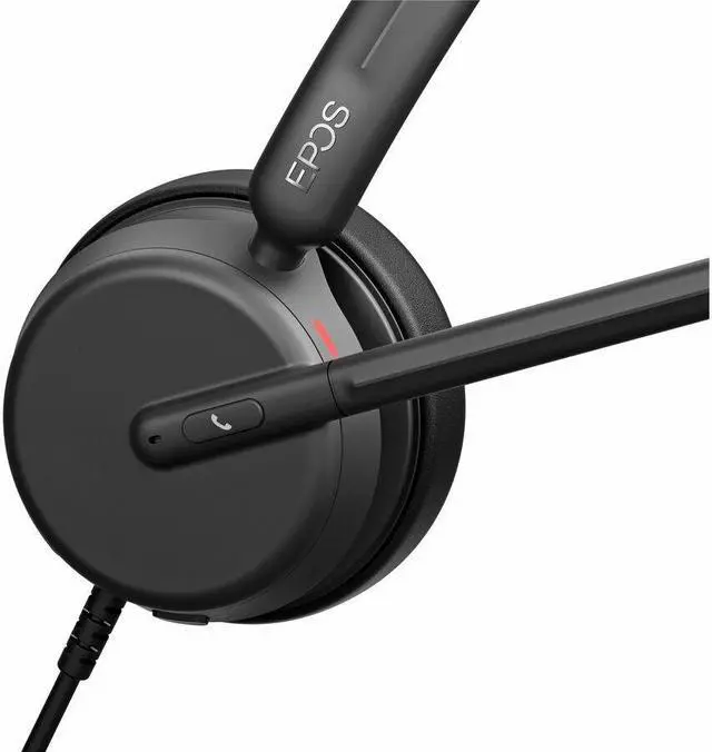 Alt view image 6 of 8 - EPOS IMPACT 460 Headset - Microsoft Teams Certification - Stereo - USB Type C - Wired - 32 Ohm - 20 Hz - 20 kHz - On-ear - Binaural - 5.91 ft Cable - Noise Cancelling, Electret Condenser, Uni-directio