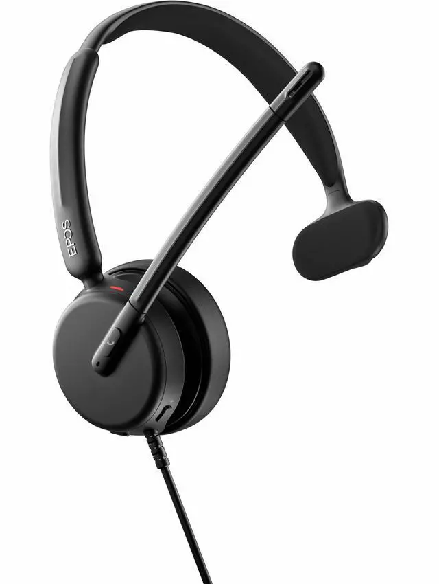 Alt view image 6 of 8 - EPOS IMPACT 430 Headset - Microsoft Teams Certification - Mono - USB Type C - Wired - 32 Ohm - 20 Hz - 20 kHz - On-ear - Monaural - 5.91 ft Cable - Noise Cancelling, Electret Condenser, Uni-directiona