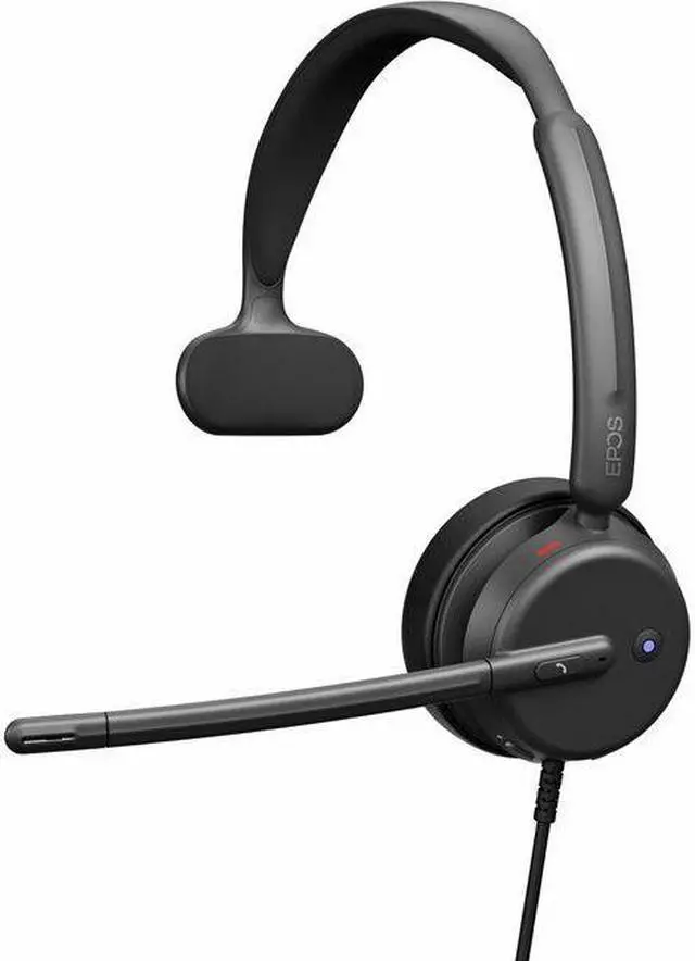 Main image of EPOS IMPACT 430T Headset - Microsoft Teams Certification - Mono - USB Type C - Wired - 32 Ohm - 20 Hz - 20 kHz - On-ear - Monaural - 5.91 ft Cable - Noise Cancelling, Electret Condenser, Uni-direction