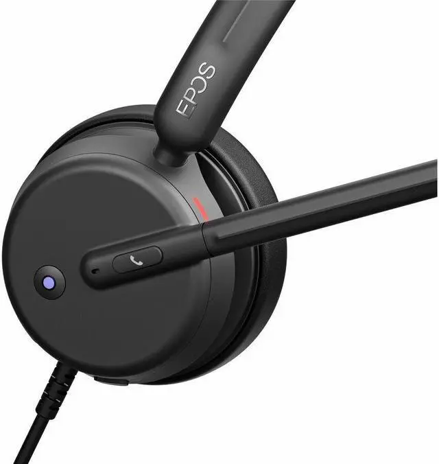 Alt view image 7 of 9 - EPOS IMPACT 430T Headset - Microsoft Teams Certification - Mono - USB Type C - Wired - 32 Ohm - 20 Hz - 20 kHz - On-ear - Monaural - 5.91 ft Cable - Noise Cancelling, Electret Condenser, Uni-direction