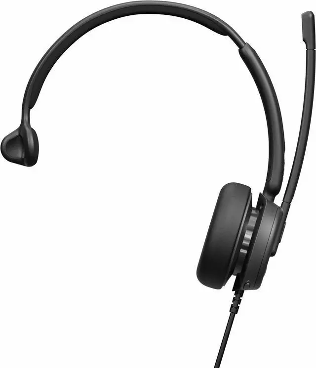 Alt view image 3 of 9 - EPOS IMPACT 430T Headset - Microsoft Teams Certification - Mono - USB Type C - Wired - 32 Ohm - 20 Hz - 20 kHz - On-ear - Monaural - 5.91 ft Cable - Noise Cancelling, Electret Condenser, Uni-direction