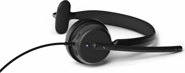 Alt view image 5 of 9 - EPOS IMPACT 430T Headset - Microsoft Teams Certification - Mono - USB Type C - Wired - 32 Ohm - 20 Hz - 20 kHz - On-ear - Monaural - 5.91 ft Cable - Noise Cancelling, Electret Condenser, Uni-direction