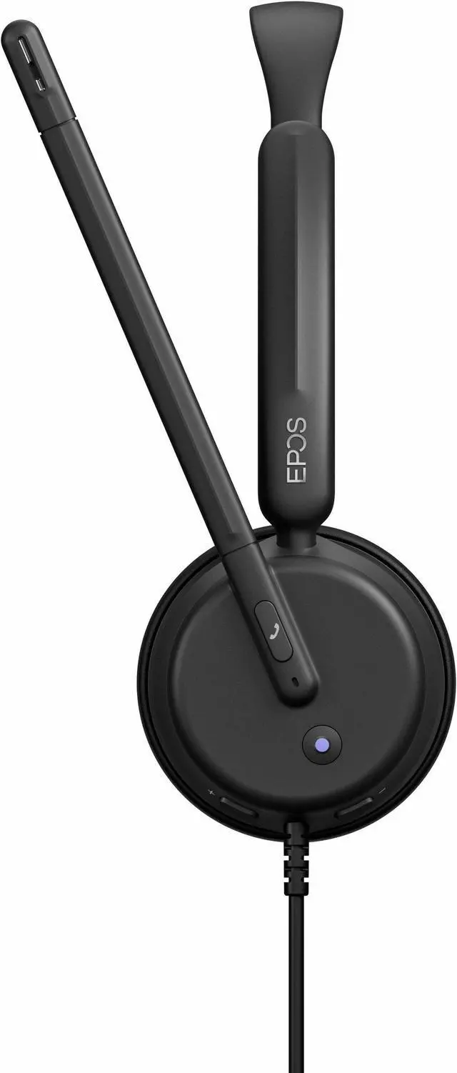 Alt view image 4 of 9 - EPOS IMPACT 460T Headset - Microsoft Teams Certification - Stereo - USB Type C - Wired - 32 Ohm - 20 Hz - 20 kHz - On-ear - Binaural - 5.91 ft Cable - Noise Cancelling, Electret Condenser, Uni-directi
