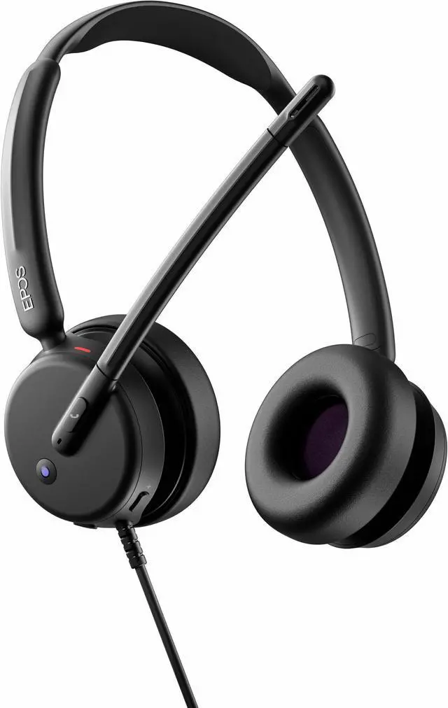 Alt view image 7 of 9 - EPOS IMPACT 460T Headset - Microsoft Teams Certification - Stereo - USB Type C - Wired - 32 Ohm - 20 Hz - 20 kHz - On-ear - Binaural - 5.91 ft Cable - Noise Cancelling, Electret Condenser, Uni-directi