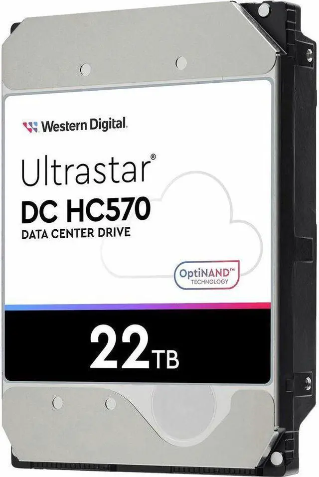 Alt view image 2 of 5 - HGST Ultrastar DC HC570 0F48154 22 TB Hard Drive - 3.5" Internal - SATA (SATA/600) - Conventional Magnetic Recording (CMR) Method - 7200rpm - 512e Format