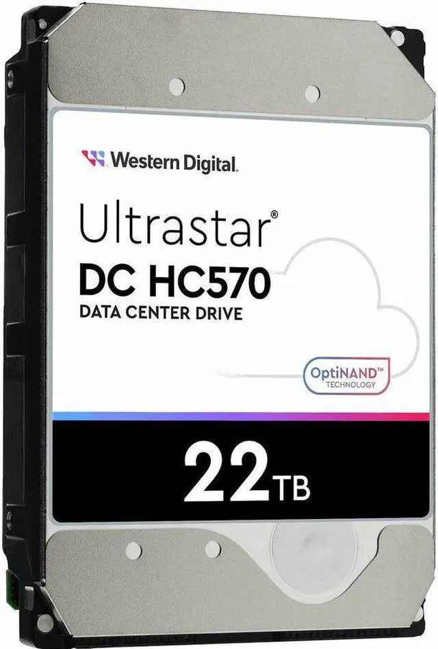 Alt view image 3 of 5 - HGST Ultrastar DC HC570 0F48154 22 TB Hard Drive - 3.5" Internal - SATA (SATA/600) - Conventional Magnetic Recording (CMR) Method - 7200rpm - 512e Format
