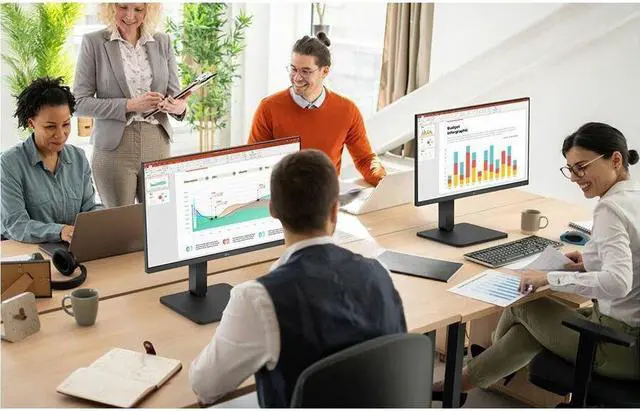 Alt view image 2 of 9 - LG 24BA550-B 24" Class Full HD LED Monitor - 16:9 - 23.8" Viewable - In-plane Switching (IPS) Technology - LED Backlight - 1920 x 1080 - 16.7 Million Colors - 250 Nit - 5 ms - Speakers - HDM