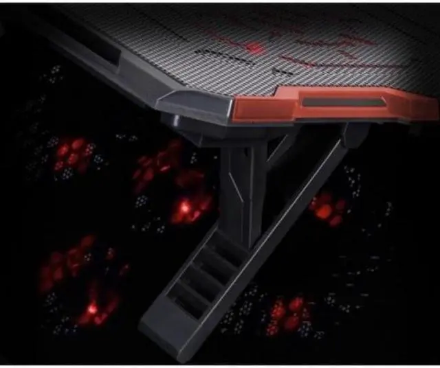 Alt view image 12 of 14 - ENHANCE Cryogen ENGXC20100RDWS Laptop Cooling Stand USB Connectivity Red 6030311
