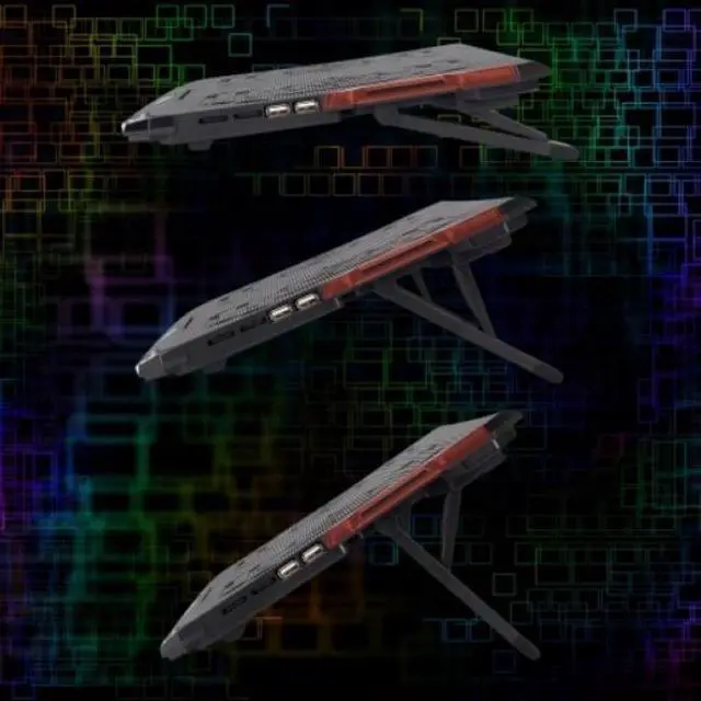 Alt view image 14 of 14 - ENHANCE Cryogen ENGXC20100RDWS Laptop Cooling Stand USB Connectivity Red 6030311
