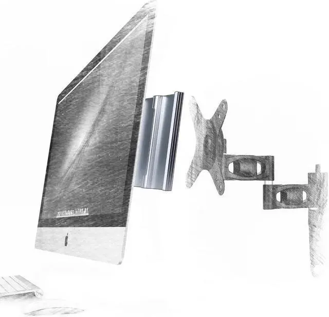 Alt view image 16 of 17 - Amer Mounts 100x100 Monitor Mount Adapter Kit for iMac and LED Cinema or Apple Thunderbolt Display