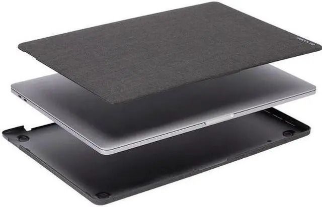 Alt view image 6 of 12 - incase textured hardshell in woolenex for 16-inch macbook pro - graphite