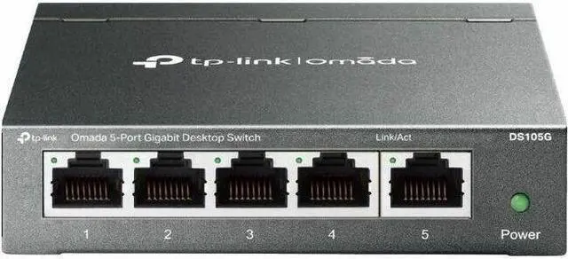 Alt view image 3 of 13 - TP-Link Omada 5-Port Gigabit Desktop Switch PORT: 5 Gigabit RJ45 Ports SPEC: Desktop Steel Case FEATURE: Plug and Play - DS105G