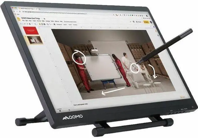Main image of Qomo HiteVision PresenStation QIT600 F3 Collaboration Display - 21.5" LCD - Capacitive - Touchscreen - 1920 x 1080 - 250 Nit - 1,000:1 Contrast Ratio - 1080p - USB - HDMI - Windows XP, Windows 7,