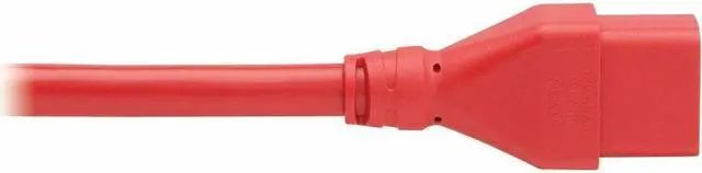 Alt view image 3 of 8 - Eaton Tripp Lite series Power Extension Cord, C20 to C19 - Heavy-Duty, 20A, 250V, 12 AWG, 6 ft. (1.8 m), Red