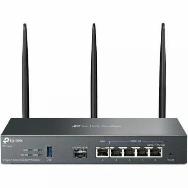 Alt view image 8 of 14 - TP-Link ER706W | Omada 6 Port Wireless VPN Router | AX3000 Dual Band Wi-Fi 6 | Up to 5 Gigabit WAN Ports | Support Mobile Broadband | Detachable Antenna | Omada SDN Integrated | Lightning Protection