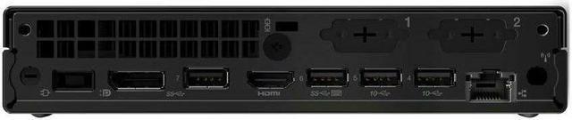Alt view image 3 of 8 - Lenovo ThinkCentre M90q Gen 5 12TH000EUS Desktop Computer - Intel Core i5 14th Gen i5-14500 - vPro Technology - 16 GB - 512 GB SSD - Tiny - Black - Intel Q670 Chip - Windows 11 Pro - Intel UHD Graphic