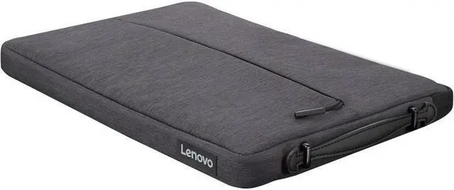Alt view image 4 of 16 - lenovo urban laptop sleeve for 14" notebook, water resistant, soft padded compartments, accessory storage, reinforced rubber corners, extendable handle, gx40z50941, charcoal grey