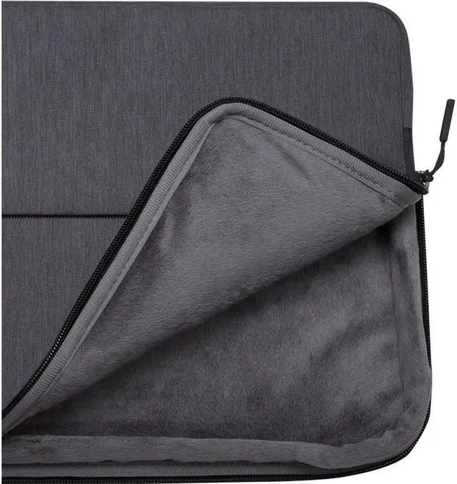 Alt view image 6 of 16 - lenovo urban laptop sleeve for 14" notebook, water resistant, soft padded compartments, accessory storage, reinforced rubber corners, extendable handle, gx40z50941, charcoal grey