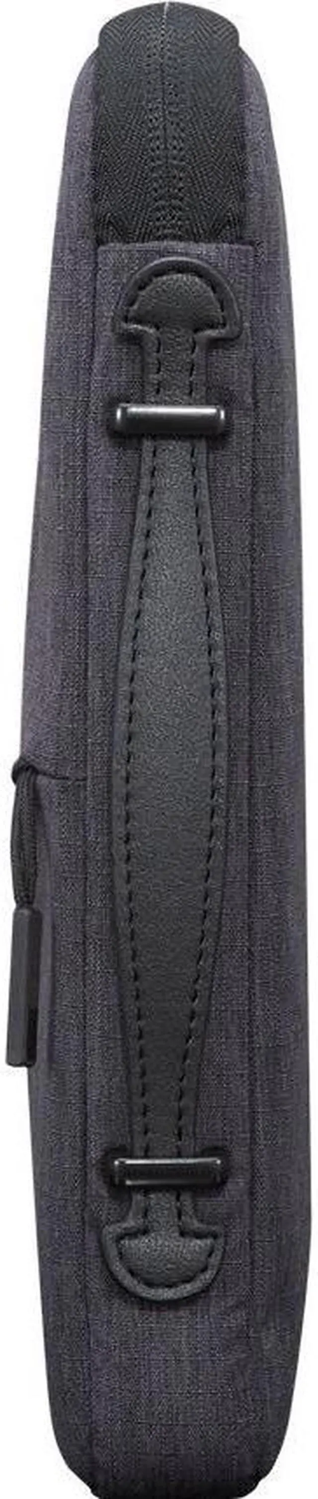 Alt view image 7 of 16 - lenovo urban laptop sleeve for 14" notebook, water resistant, soft padded compartments, accessory storage, reinforced rubber corners, extendable handle, gx40z50941, charcoal grey
