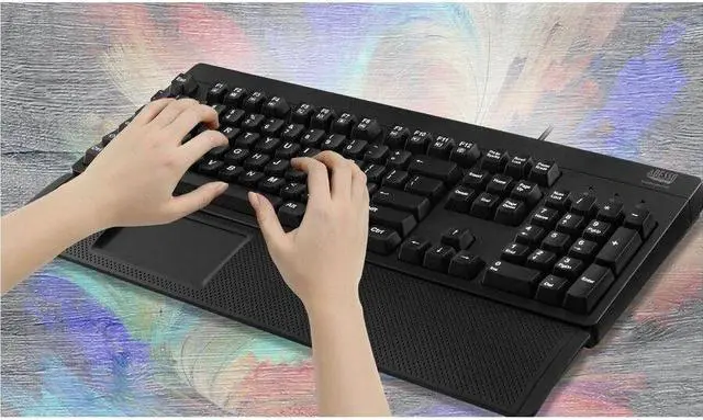 Alt view image 7 of 9 - Adesso iMouse T60 TouchPad - Optical - Wireless - 32.81 ft - Radio Frequency - 2.40 GHz - USB - 1600 dpi - SymmetricalAA Battery Supported