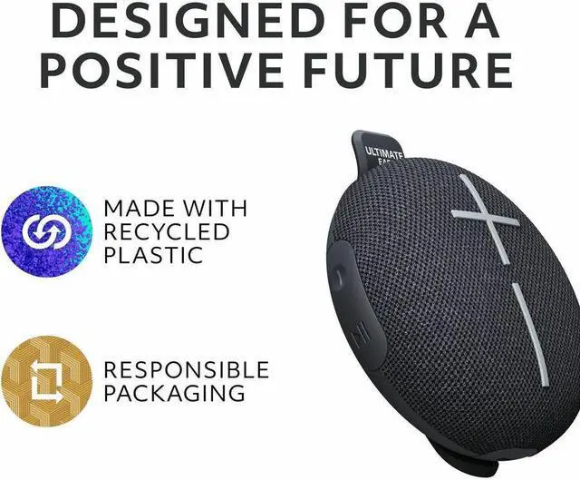 Alt view image 6 of 7 - Ultimate Ears MINIROLL Ultra-Portable Waterproof Bluetooth Speaker - Gentle Black