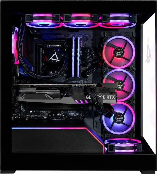 Alt view image 2 of 8 - CLX Horus Gaming Desktop Computer - Intel Core i9 14th Gen i9-14900KF - 32 GB - 2 TB SSD - Mid-tower - Black - Intel Chip - Windows 11 Home - NVIDIA GeForce RTX 4070 SUPER 12 GB GDDR6X - IEEE 802.11ac