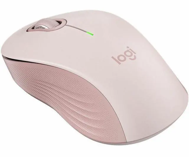 Alt view image 2 of 6 - Logitech Signature M550 Mouse - Optical - Wireless - 32.81 ft - Bluetooth/Radio Frequency - 2.40 GHz - Rose - USB - 4000 dpi - Scroll Wheel - 3 Button(s) - 3 Programmable Button(s) - Small/Medium Hand