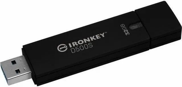 Alt view image 2 of 9 - IronKey D500S 32GB USB 3.2 Gen 1 Type A Flash Drive IKD500S32GB