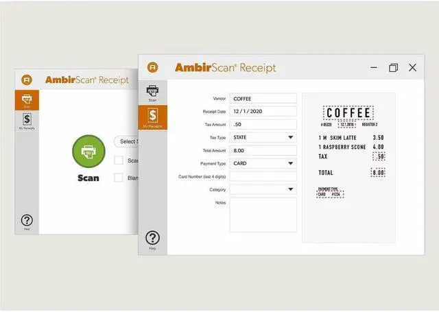 Alt view image 5 of 6 - Ambir TravelScan Pro Go Scanner, Software and Case Bundle - Ambir TravelScan Pro Go bundle Portable USB Powered Document, Business Card and Receipt Scanner for Windows PC's with Hard Shell Travel