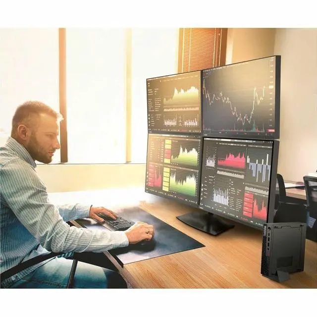 Alt view image 2 of 9 - Lenovo ThinkStation P3 30H0006YUS Workstation - 1 x Intel Core i7 14th Gen i7-14700 - 32 GB - 1 TB SSD - Tiny - Black - Intel Q670 Chip - Windows 11 Pro - Intel UHD Graphics 770 Graphics - NVMe Contro