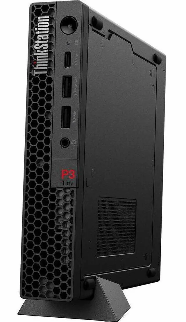 Alt view image 7 of 9 - Lenovo ThinkStation P3 30H0006YUS Workstation - 1 x Intel Core i7 14th Gen i7-14700 - 32 GB - 1 TB SSD - Tiny - Black - Intel Q670 Chip - Windows 11 Pro - Intel UHD Graphics 770 Graphics - NVMe Contro