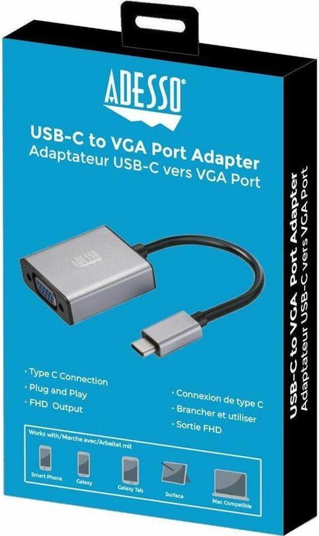 Alt view image 7 of 20 - Adesso USB-C to Display Port Adapter