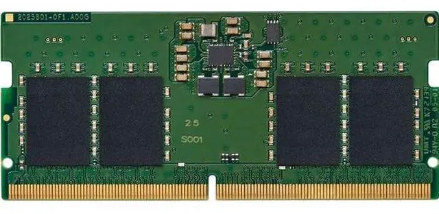 Alt view image 2 of 2 - Kingston 8GB DDR5 SDRAM Memory Module - For Notebook - 8 GB - DDR5-5600/PC5-44800 DDR5 SDRAM - 5600 MHz Single-rank Memory - CL46 - 1.10 V - Non-ECC - Unbuffered - 262-pin - SoDIMM