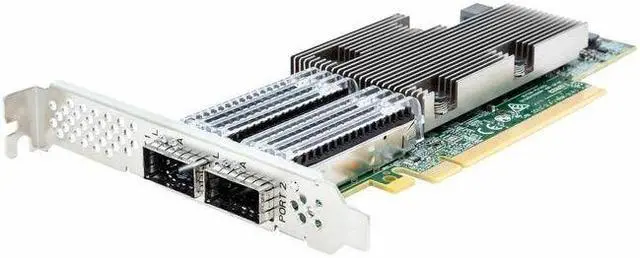 Main image of ATTO N412 100Gigabit Ethernet Card - PCI Express 4.0 x16 - 2 Port(s) - Optical Fiber - Low profile Bracket Height - 100GBase-X - QSFP28 - Plug-in Card