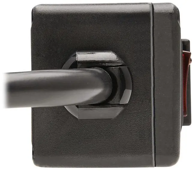 Alt view image 12 of 20 - Tripp Lite SafeIT 6-Outlet Surge Protector 10 ft. Spiral Cord Black TLP610COILAM