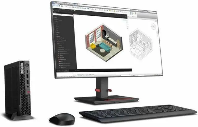 Alt view image 7 of 18 - Lenovo ThinkStation P3 30H0006VUS Workstation - 1 x Intel Core i9 14th Gen i9-14900 - vPro Technology - 16 GB - 512 GB SSD - Tiny - Black - Intel Q670 Chip - Windows 11 Pro - 1 x NVIDIA T1000 8 GB Gra