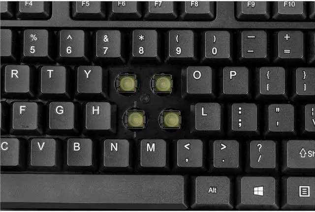 Alt view image 11 of 17 - Adesso Antimicrobial Wireless Desktop Keyboard and Mouse