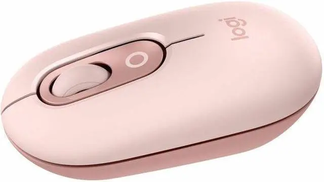 Main image of Logitech POP Mouse - Wireless - 32.81 ft - Bluetooth - Rose - Scroll Wheel - 4 Button(s) - 1 x AA Battery Supported