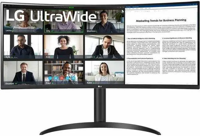 Main image of LG 34BR55QC-B 34'' UltraWide QHD Curved Monitor with USB Type-C