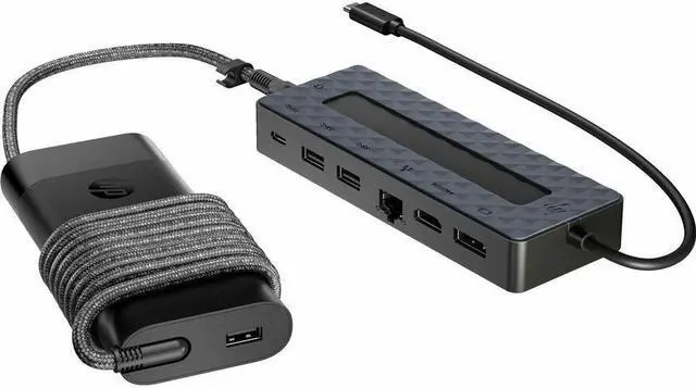 Alt view image 2 of 9 - HP Universal USB-C Hub and Laptop Charger Combo