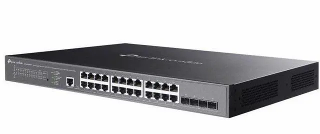 Alt view image 3 of 8 - TP-Link 24-Port Gigabit and 4-Port 10GE SFP+ L2+ Managed Switch with 16-Port PoE+ & 8-Port PoE++ - 24 Ports - Manageable - Gigabit Ethernet, 10 Gigabit Ethernet - 10/100/1000Base-T, 1000Base-X, 10