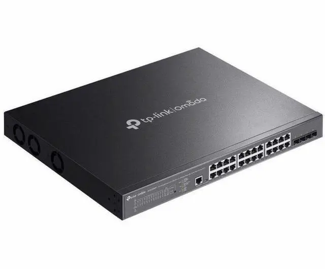 Alt view image 6 of 8 - TP-Link 24-Port Gigabit and 4-Port 10GE SFP+ L2+ Managed Switch with 16-Port PoE+ & 8-Port PoE++ - 24 Ports - Manageable - Gigabit Ethernet, 10 Gigabit Ethernet - 10/100/1000Base-T, 1000Base-X, 10