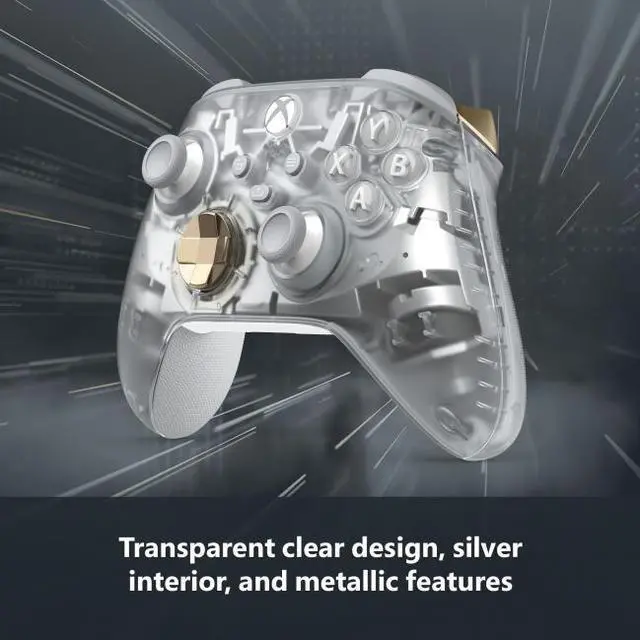 Alt view image 2 of 8 - Xbox Wireless Controller Ghost Cipher Special Edition - Wireless & Bluetooth Connectivity - New Hybrid D-Pad - New Share Button - Featuring Textured Grip - Easily Pair & Switch Between Devices