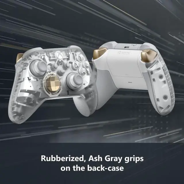 Alt view image 7 of 8 - Xbox Wireless Controller Ghost Cipher Special Edition - Wireless & Bluetooth Connectivity - New Hybrid D-Pad - New Share Button - Featuring Textured Grip - Easily Pair & Switch Between Devices