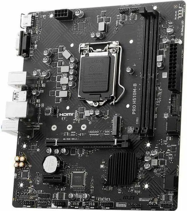 Main image of MSI PRO H510M-B Desktop Motherboard - Intel H470 Chipset - Socket LGA-1200 - Micro ATX - Core i3, Core i5, Core i7, Core i9, Pentium Gold, Celeron Processor Supported - 64 GB DDR4 SDRAM Maximum RAM -