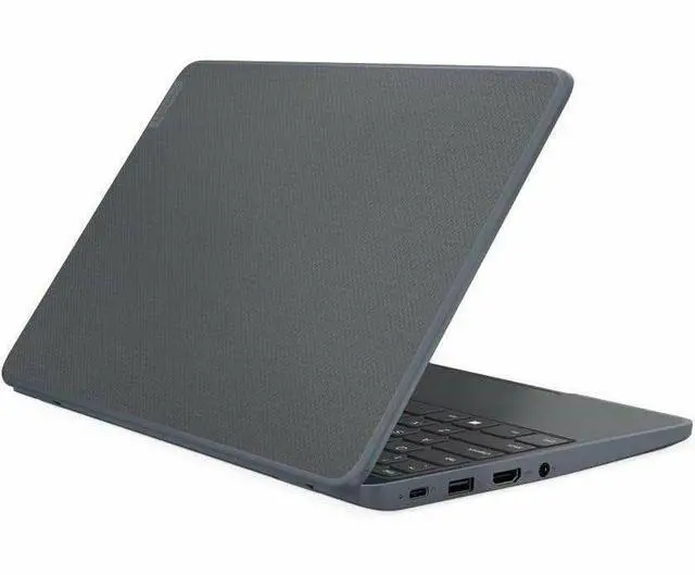 Alt view image 6 of 9 - Lenovo 100 82VK0005US 11.6" Notebook - Intel N-Series N100 - 4 GB - 128 GB SSD - Slate Gray - Windows 11 Pro Education - Intel UHD Graphics - Front Webcam - IEEE 802.11ax Wireless LAN Standard