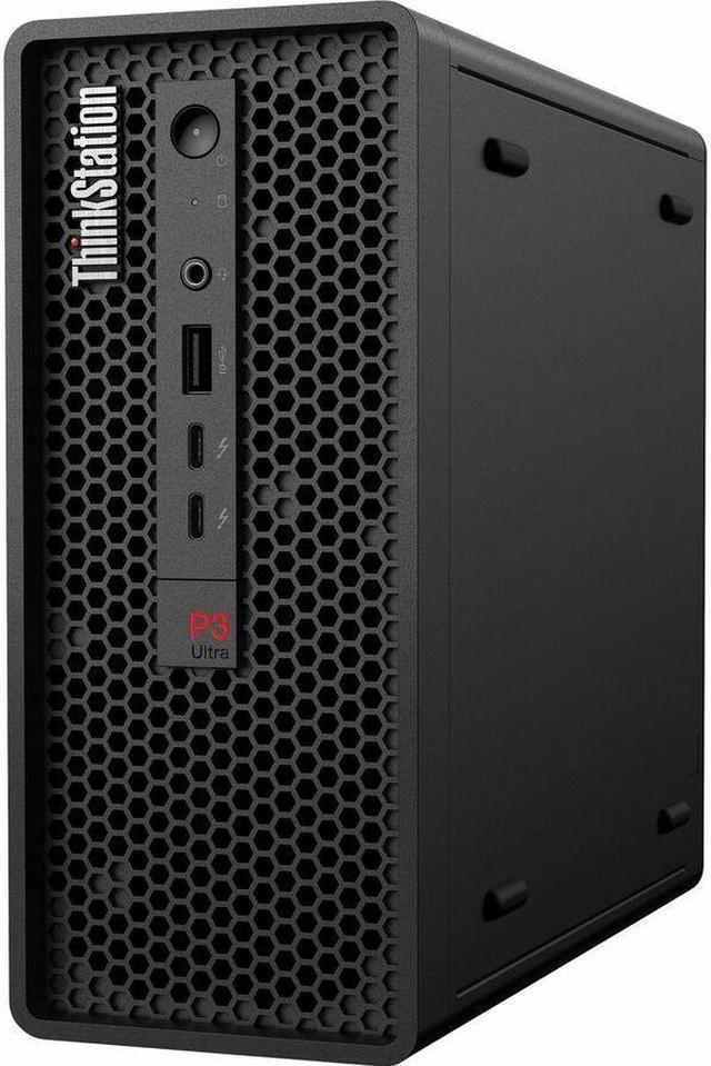 Alt view image 5 of 9 - Lenovo ThinkStation P3 Ultra 30HA0064US Workstation - 1 x Intel Core i7 14th Gen i7-14700 - vPro Technology - 16 GB - 512 GB SSD - Ultra Small - Intel W680 Chip - Windows 11 Pro - 1 x NVIDIA T400 4 GB