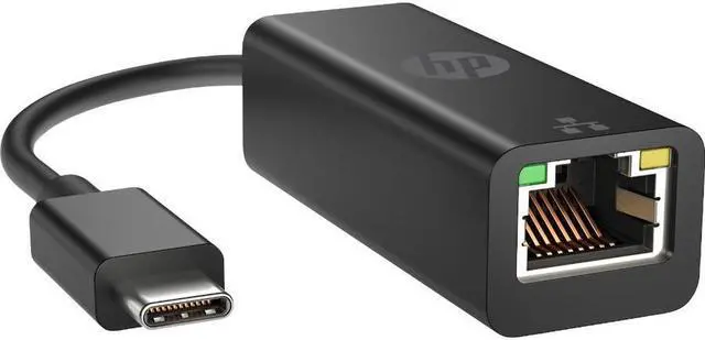 Alt view image 6 of 7 - HP Ethernet Adapter - USB Type C - 128 MB/s Data Transfer Rate - 1 - Twisted Pair - 1000Base-T - TAA Compliant